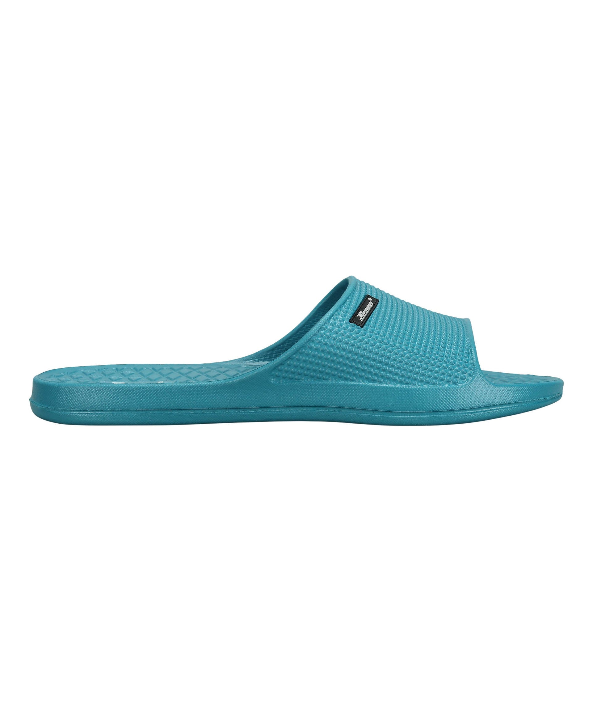 Paragon Men&#39;s Teal Blue Sliders with Comfortable &amp; Durable Sole