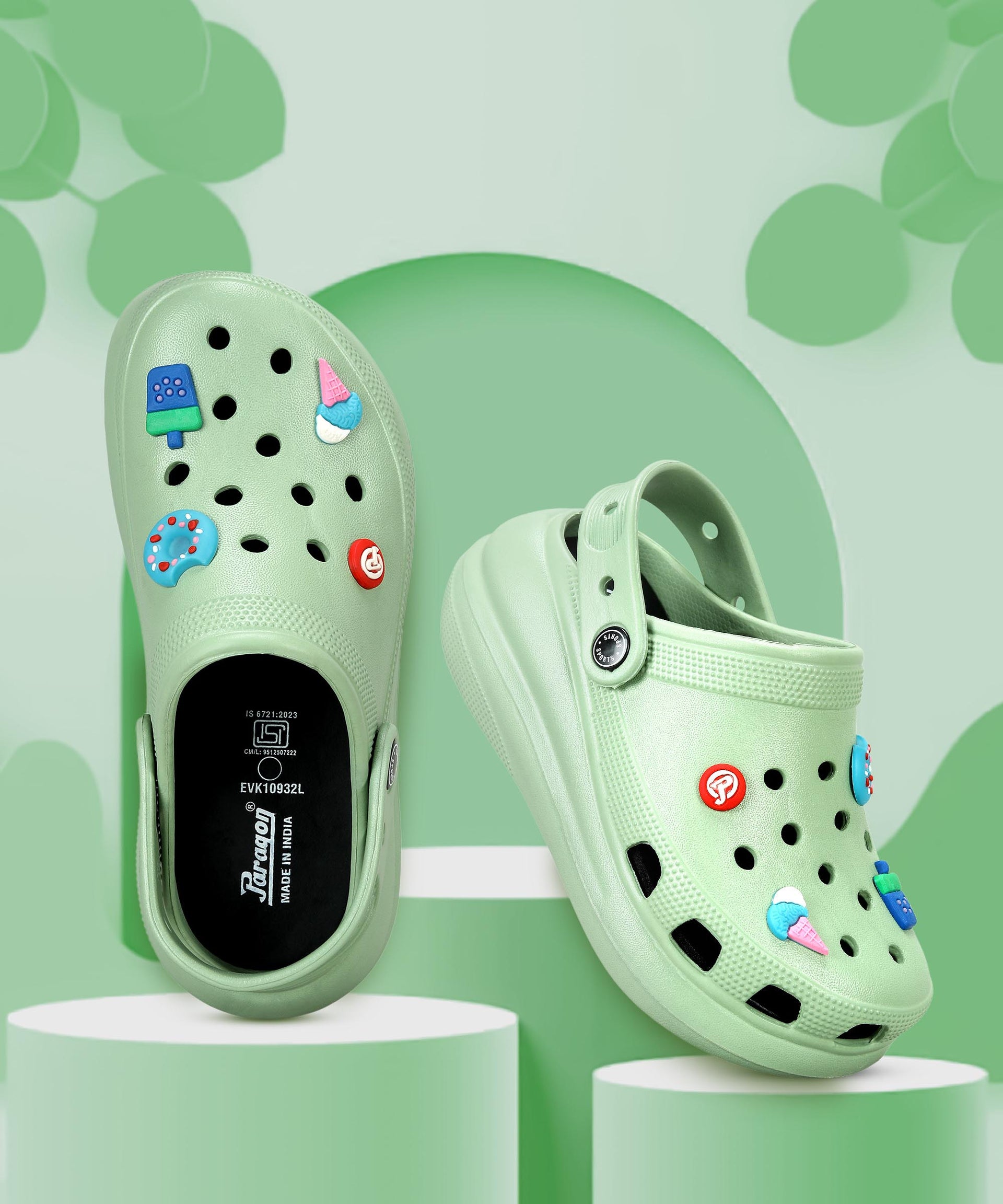 Paragon Women&#39;s Green Clogs | Daily wear, Lightweight &amp; Durable