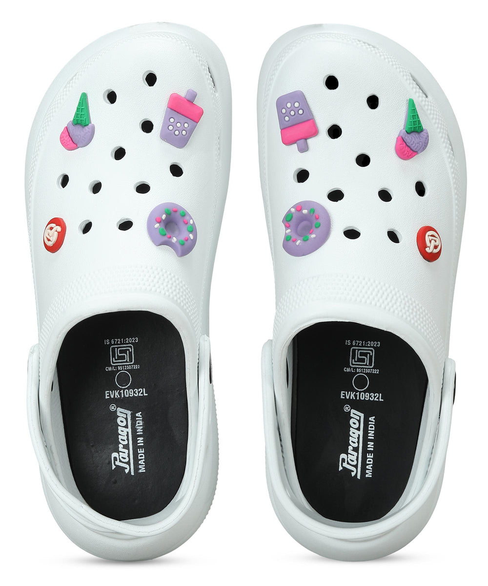 Paragon Women's White Clogs | Daily wear, Lightweight &amp; Durable