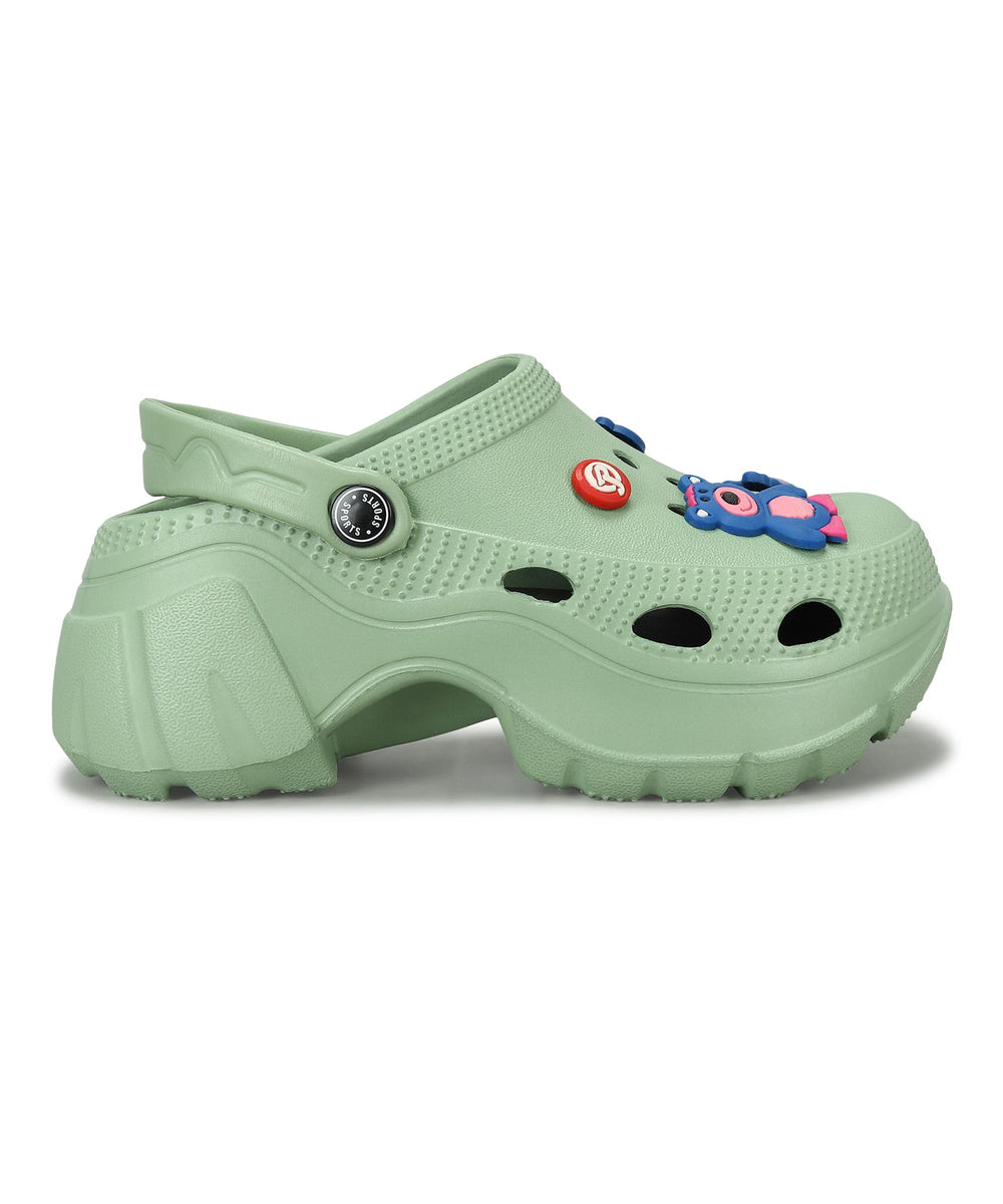 Paragon Women's Green Clogs | Daily wear, Lightweight &amp; Durable