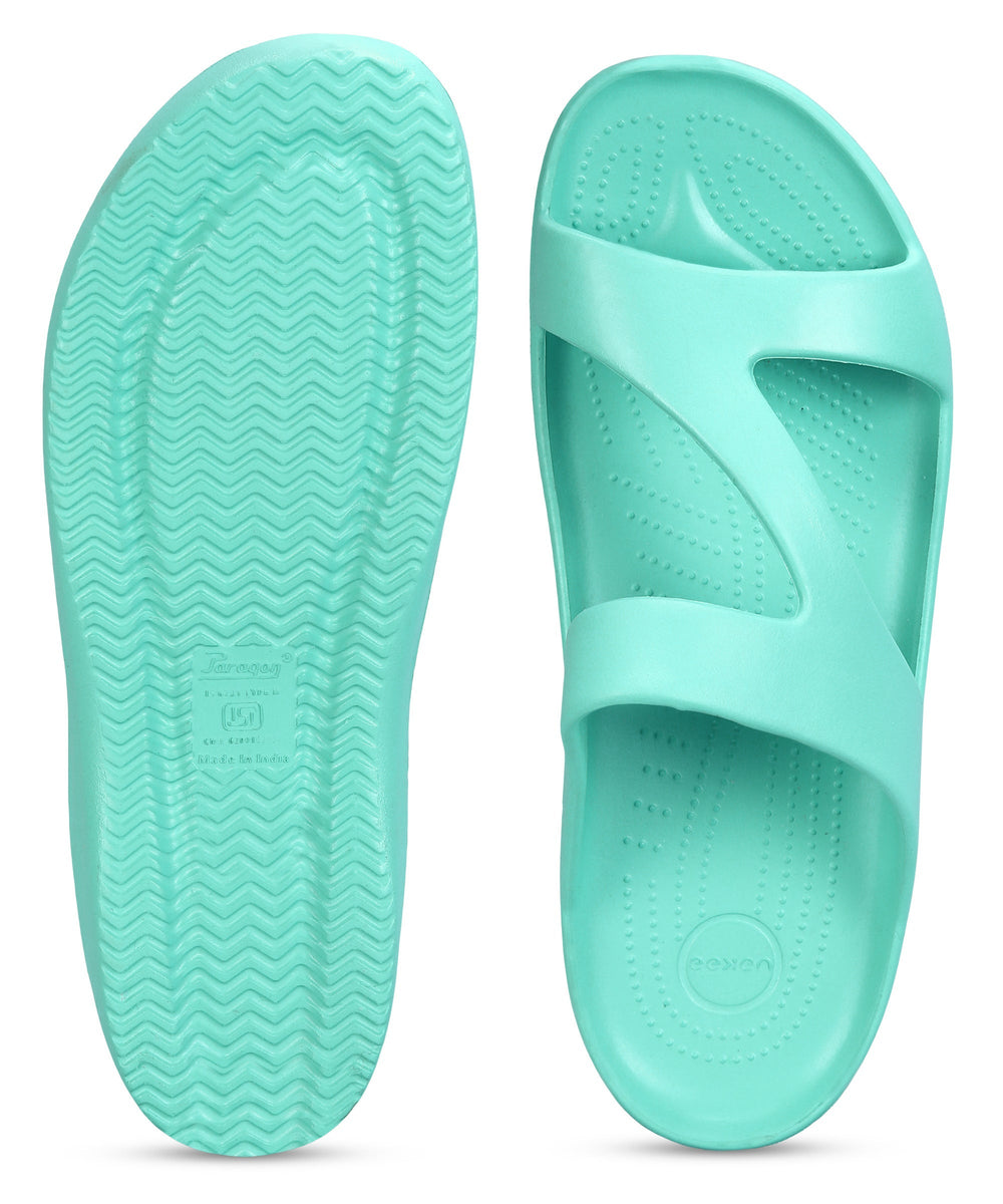 EEKEN Women's Lightweight, Washable and Durable Blue Slippers for Everyday Use