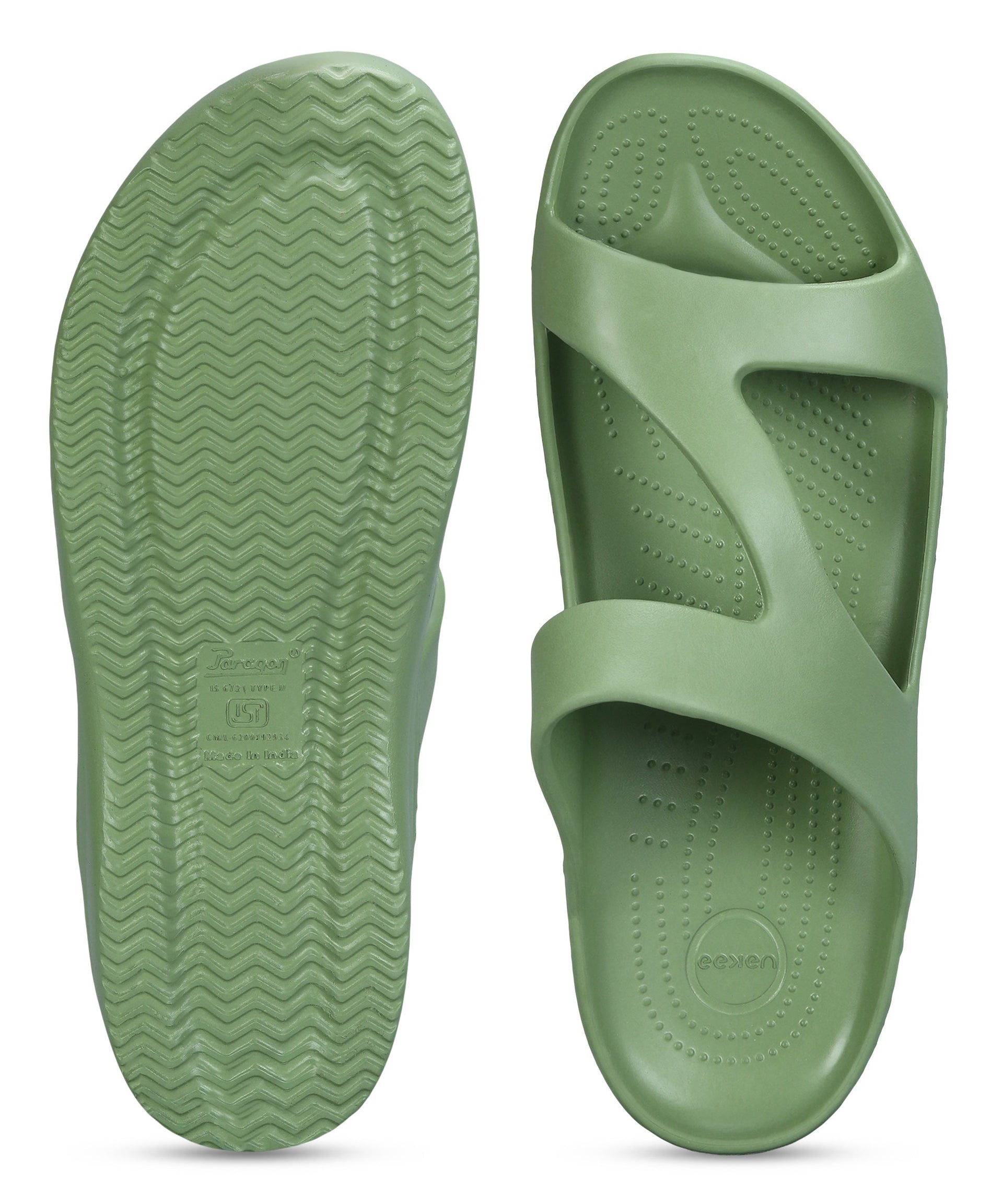 EEKEN Women's Lightweight, Washable and Durable Green Slippers for Everyday Use