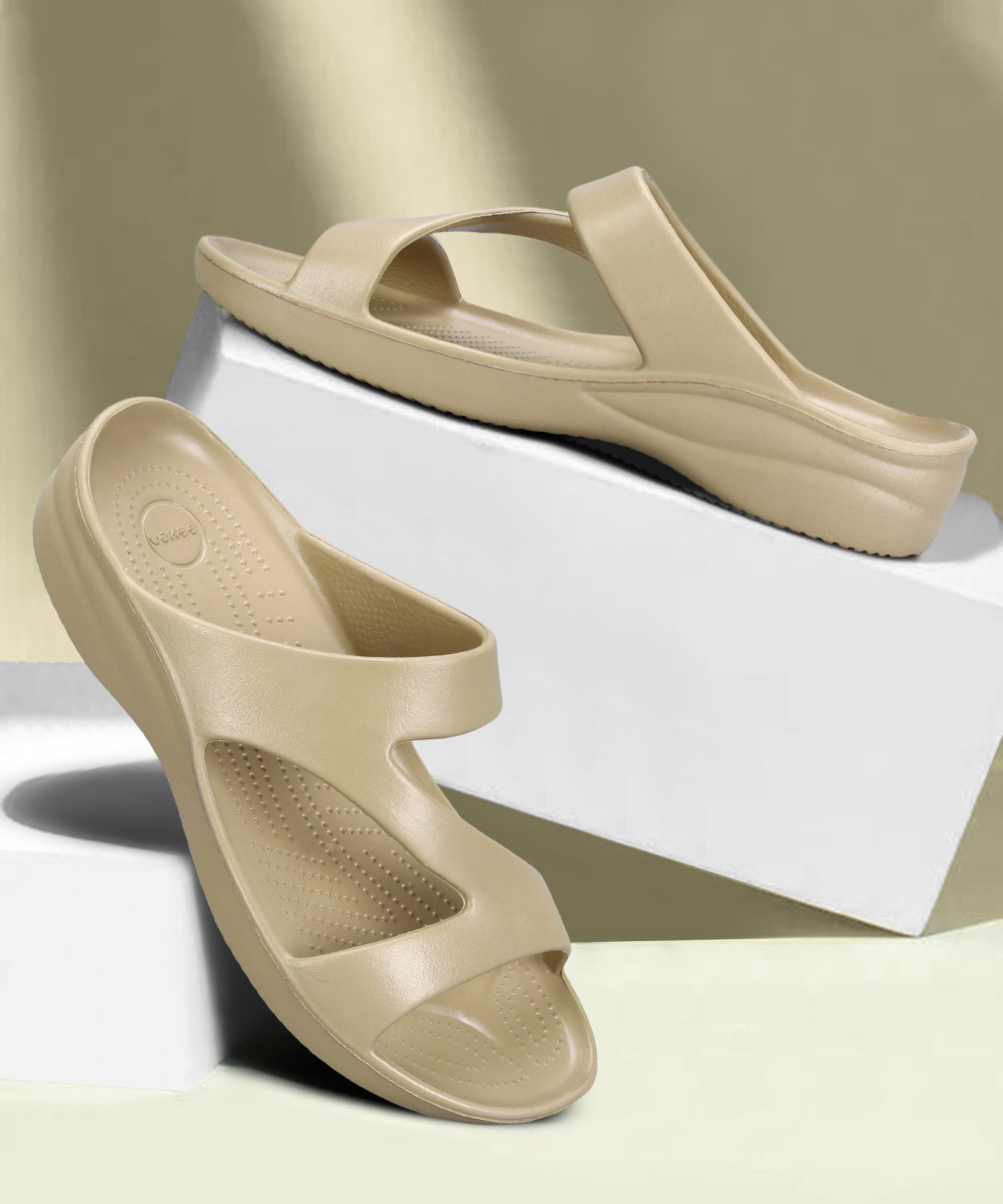 Paragon Women's Lightweight, Washable and Durable Beige Slippers