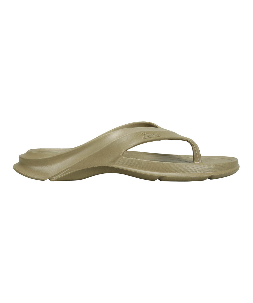 Paragon Men's Lightweight Beige Flip Flops for Everyday Use