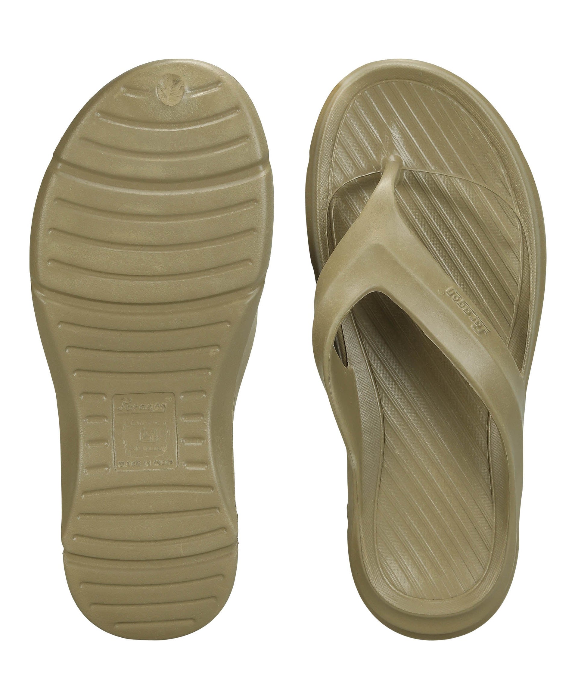 Paragon Men&#39;s Lightweight Beige Flip Flops for Everyday Use