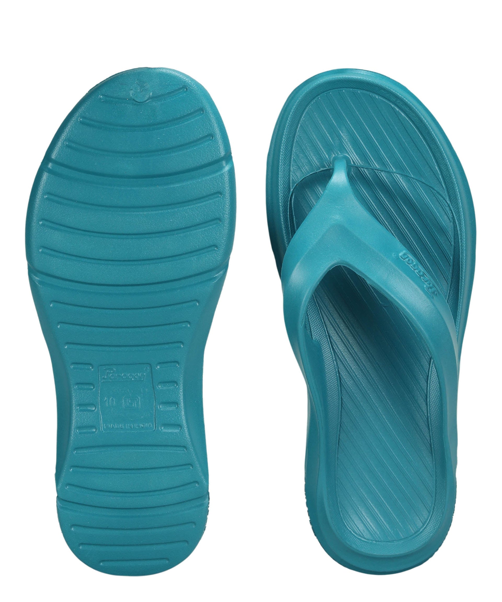Paragon Men&#39;s Lightweight Teal Blue Flip Flops for Everyday Use