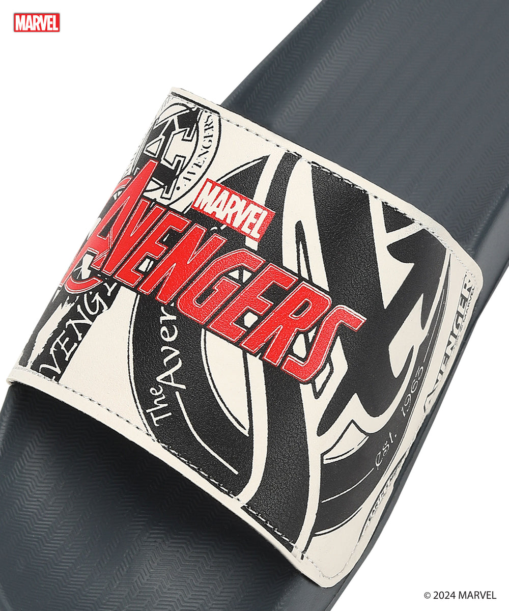 Marvel Avengers' EVMK10921G Men's White Sliders | Trendy Sliders with Durable &amp; Cushioned Sole Construction | Waterproof &amp; Lightweight, Perfect for Everyday Casual Wear