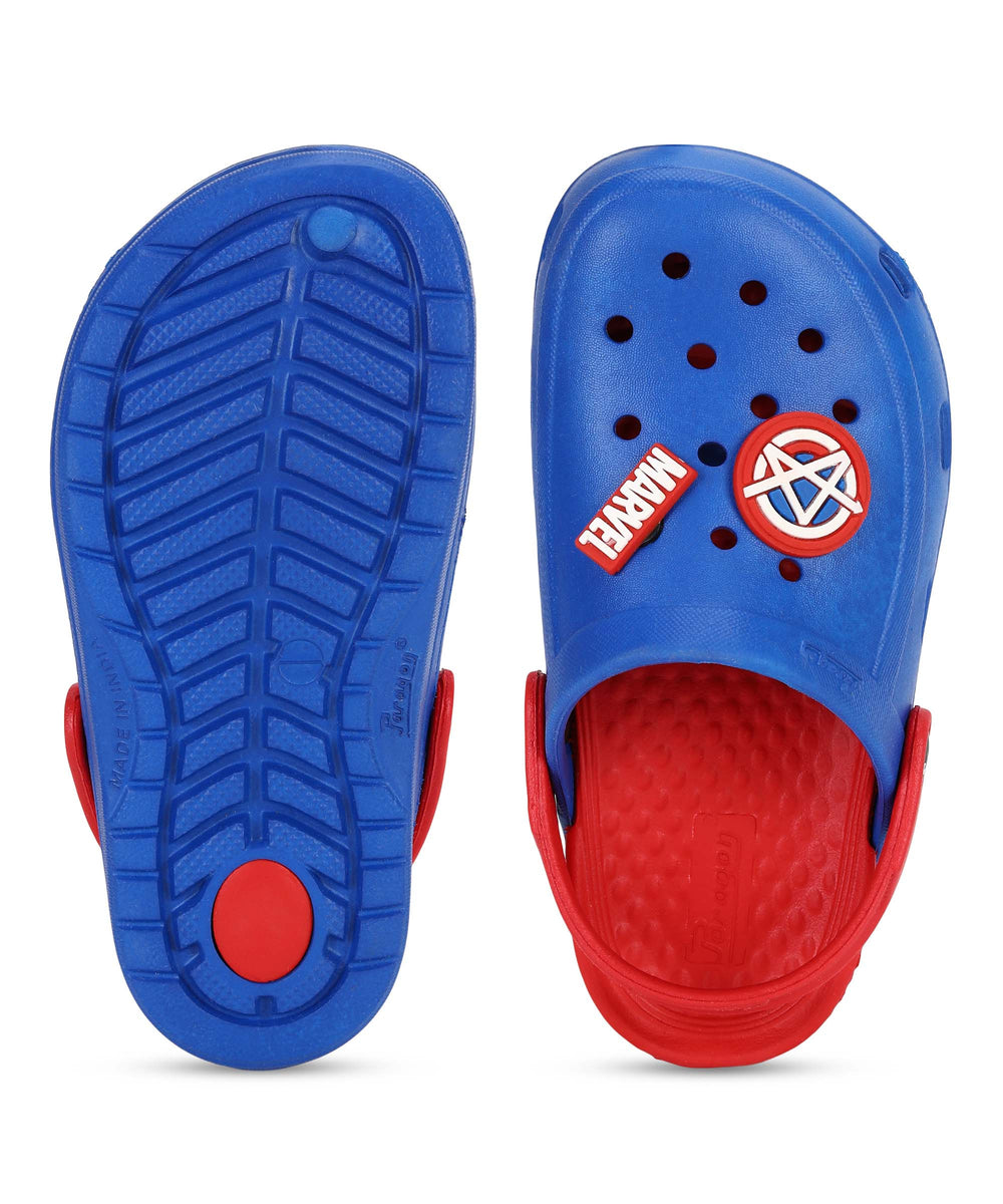 Marvel Captain America EVMK8013K Kids' Casual Clogs | Stylish Clogs for Kids with Durable Sole, Cushioned Foot Support &amp; Sturdy Build | Ideal for Outdoor Use
