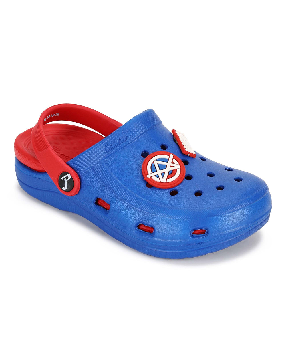 Marvel Captain America EVMK8013K Kids' Casual Clogs | Stylish Clogs for Kids with Durable Sole, Cushioned Foot Support &amp; Sturdy Build | Ideal for Outdoor Use