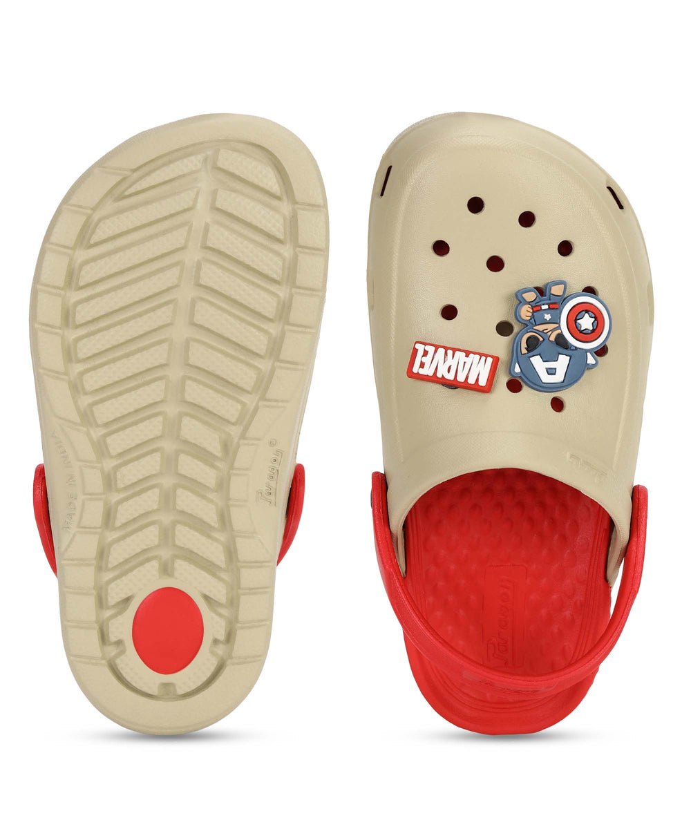 Marvel Captain America EVMK8013K Kids' Casual Clogs | Stylish Clogs for Kids with Durable Sole, Cushioned Foot Support &amp; Sturdy Build | Ideal for Outdoor Use
