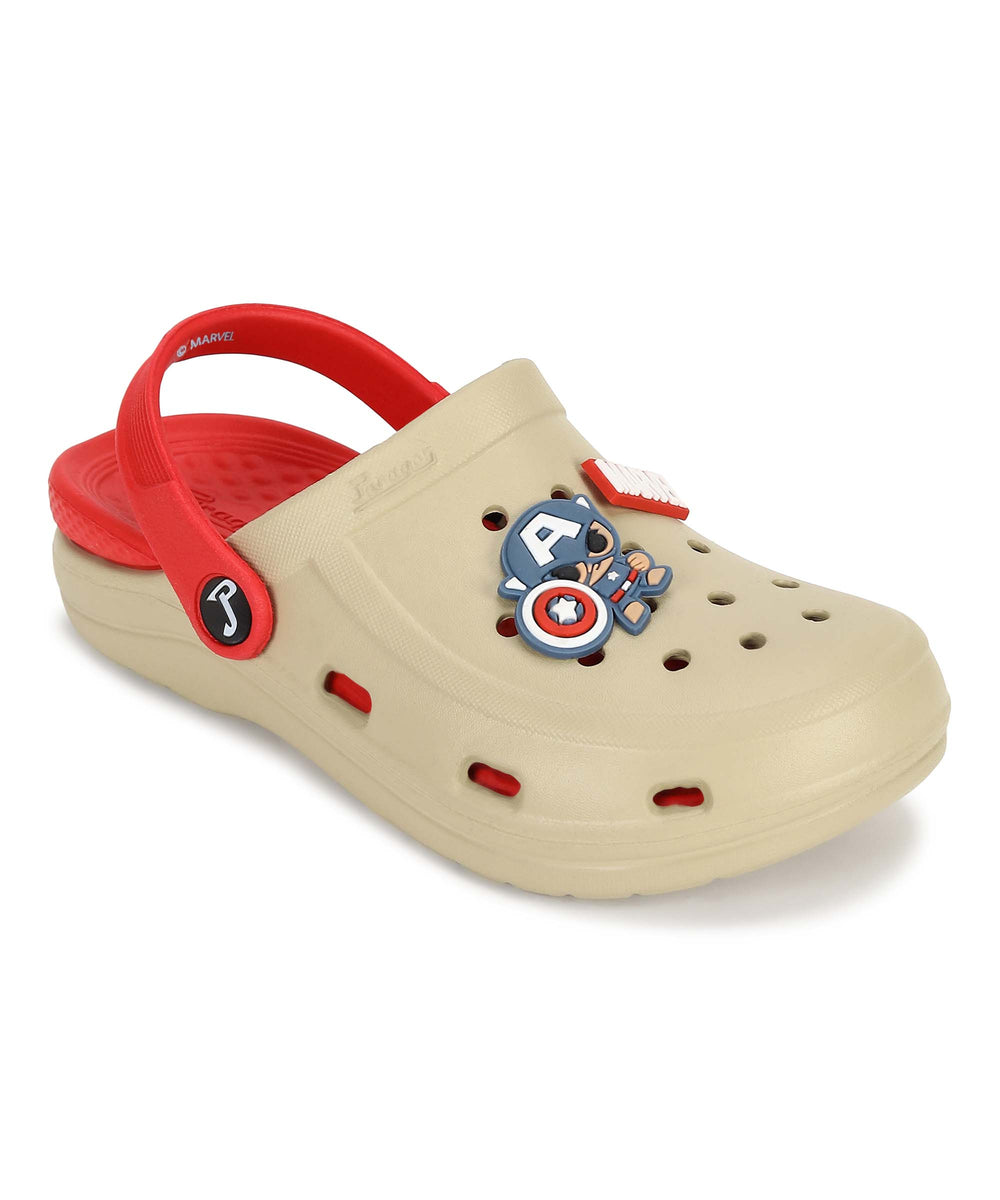 Marvel Captain America EVMK8013K Kids' Casual Clogs | Stylish Clogs for Kids with Durable Sole, Cushioned Foot Support &amp; Sturdy Build | Ideal for Outdoor Use