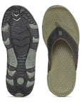 Paragon Olive Ultra-Durable Everyday Flip Flops for Men