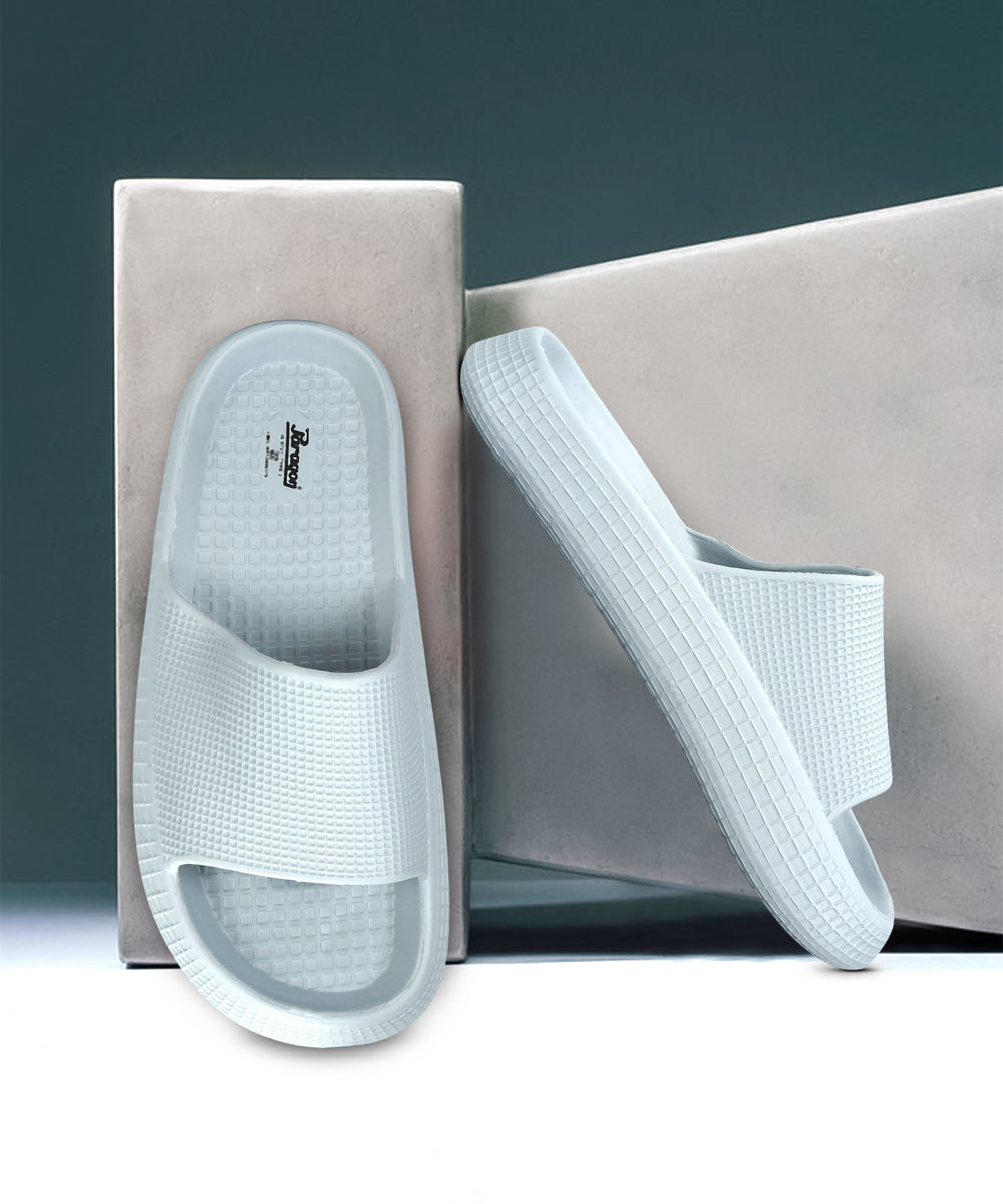 Paragon  K10912G Men Casual Sliders | Stylish Trendy Lightweight Slides | Casual &amp; Comfortable Slippers | For Everyday Use
