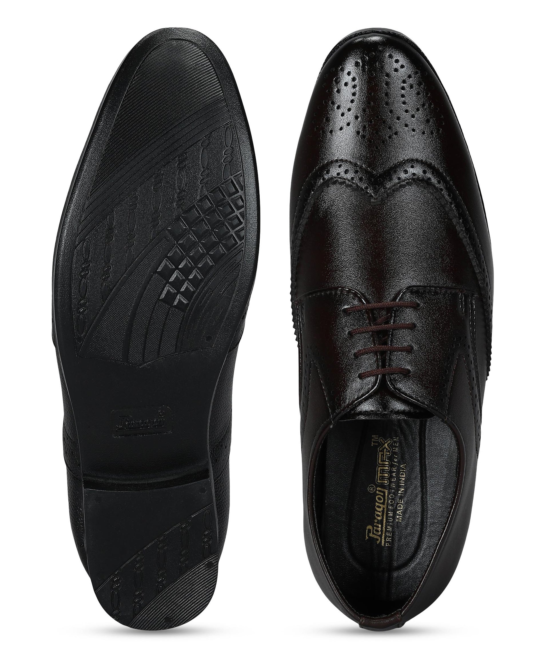 Paragon Men&#39;s Brown Formal Shoes| Trendy, Durable &amp; Sturdy for Outdoor Wear