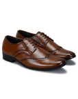 Paragon Men's Tan Formal Shoes| Trendy, Durable & Sturdy for Outdoor Wear