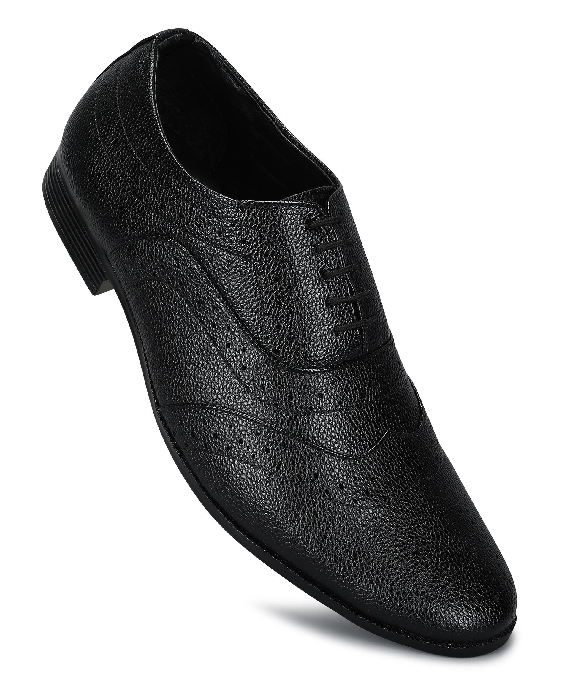 Paragon Men&#39;s Black Formal Shoes| Trendy, Durable &amp; Sturdy for Outdoor Wear