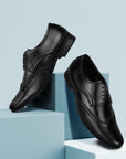 Paragon Men's Black Formal Shoes| Trendy, Durable & Sturdy for Outdoor Wear