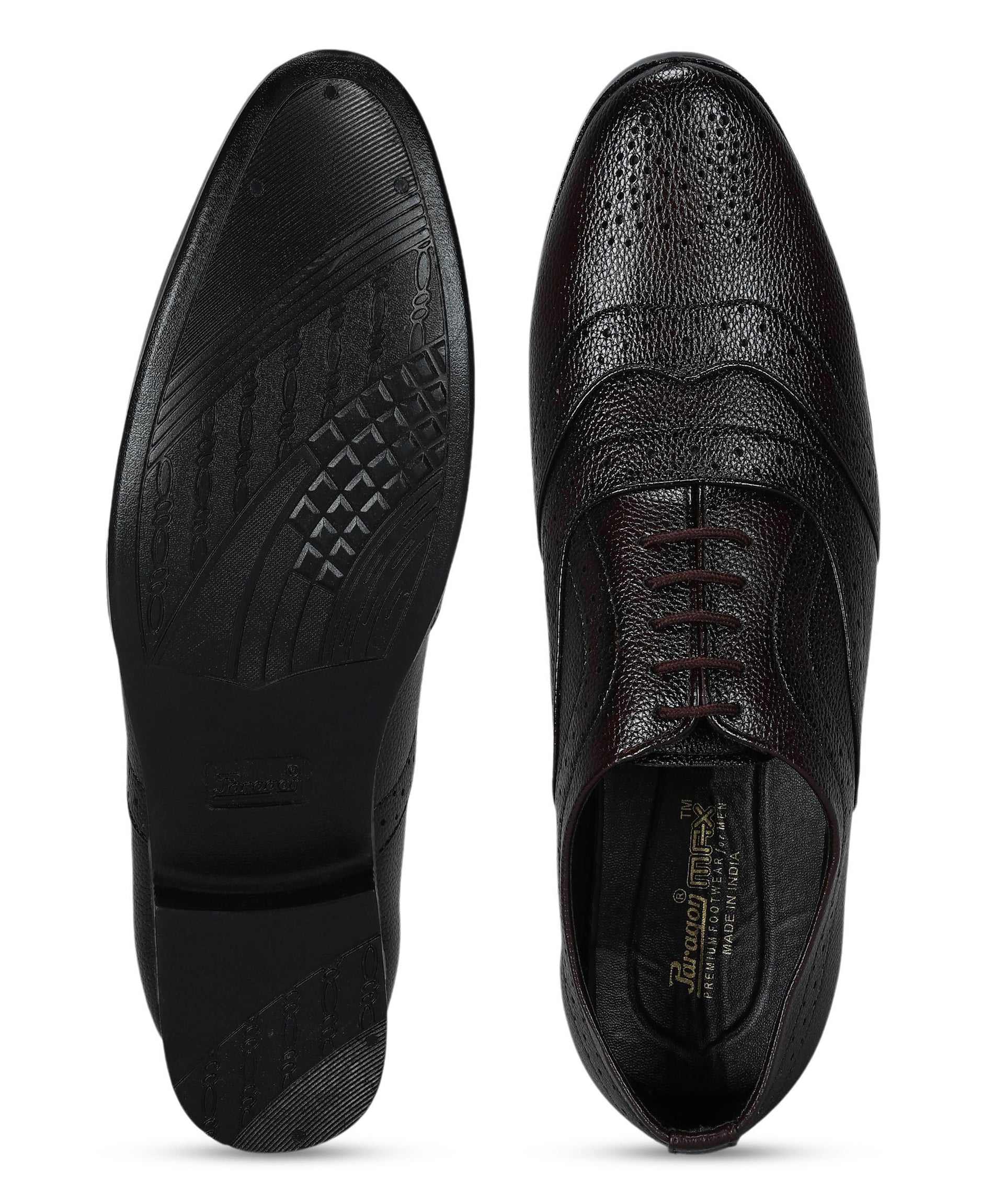 Paragon Men&#39;s Brown Formal Shoes| Trendy, Durable &amp; Sturdy for Outdoor Wear