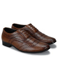 Paragon Men's Tan Formal Shoes| Trendy, Durable & Sturdy for Outdoor Wear