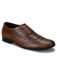 Paragon Men's Tan Formal Shoes| Trendy, Durable & Sturdy for Outdoor Wear