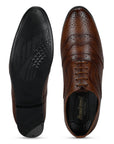 Paragon Men's Tan Formal Shoes| Trendy, Durable & Sturdy for Outdoor Wear