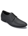 Paragon Men's Black Formal Shoes with Laces| Durable & Sturdy for Outdoor Wear