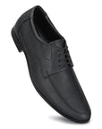 Paragon Men's Black Formal Shoes with Laces| Durable & Sturdy for Outdoor Wear