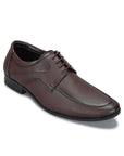 Paragon Men's Brown Formal Shoes with Laces| Durable & Sturdy for Outdoor Wear