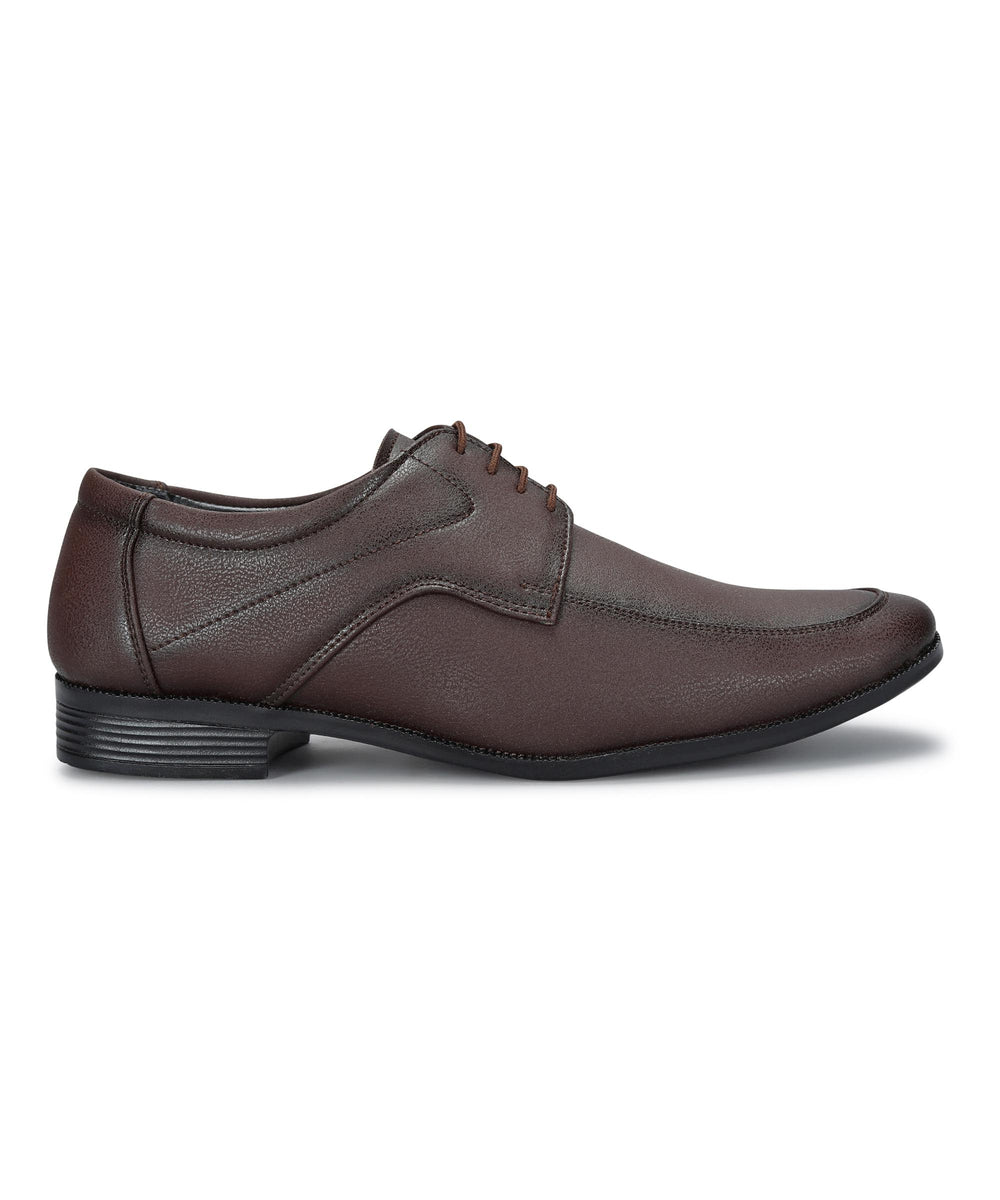 Paragon Men's Brown Formal Shoes with Laces| Durable &amp; Sturdy for Outdoor Wear