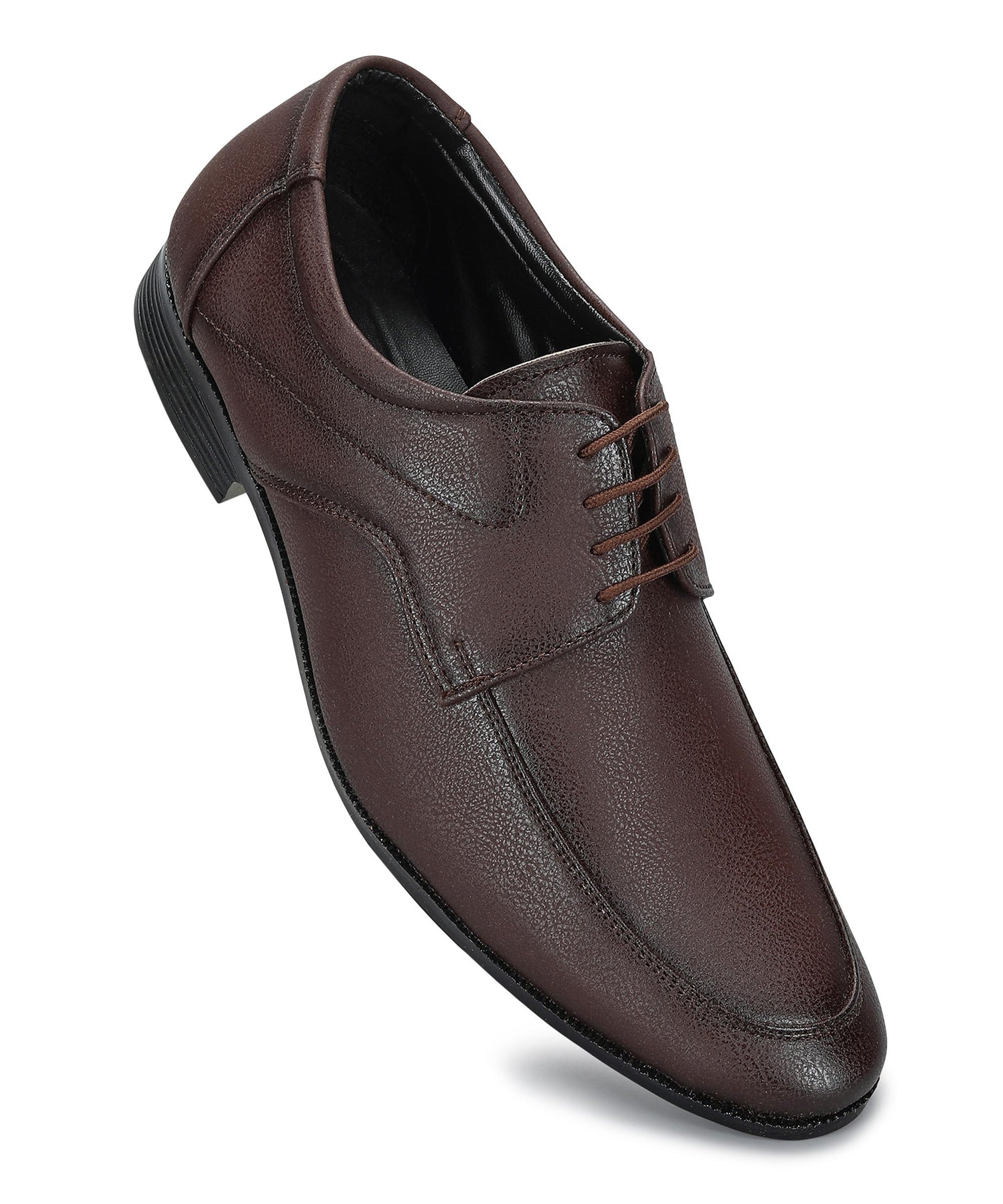 Paragon Men&#39;s Brown Formal Shoes with Laces| Durable &amp; Sturdy for Outdoor Wear