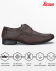 Paragon Men's Brown Formal Shoes with Laces| Durable & Sturdy for Outdoor Wear