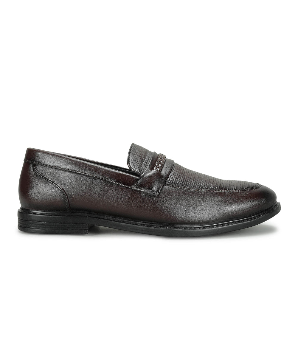 Paragon Men's Brown Formal Loafer Shoes | Cushioned Sole &amp; Sturdy Construction
