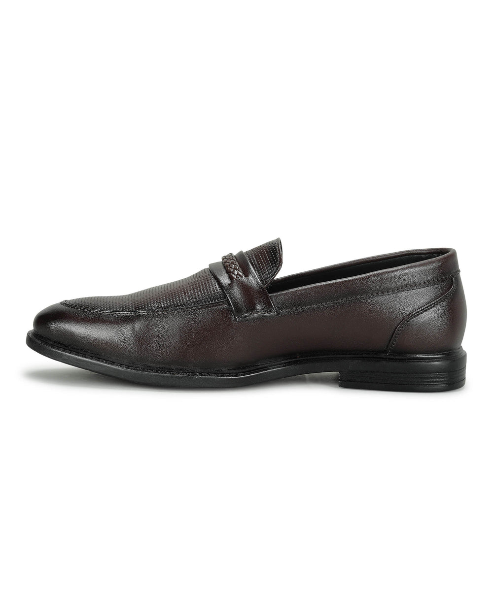 Paragon Men's Brown Formal Loafer Shoes | Cushioned Sole &amp; Sturdy Construction