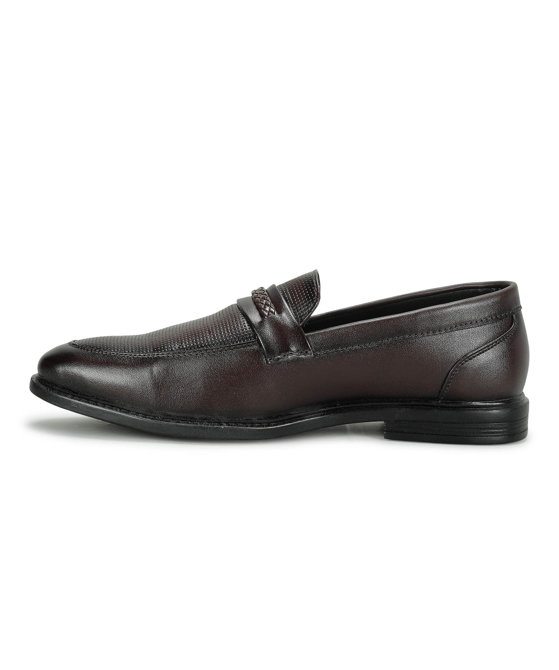 Paragon Men&#39;s Brown Formal Loafer Shoes | Cushioned Sole &amp; Sturdy Construction