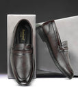 Paragon Men's Brown Formal Loafer Shoes | Cushioned Sole & Sturdy Construction