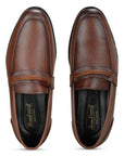 Paragon Men's Tan Formal Loafer Shoes | Cushioned Sole & Sturdy Construction