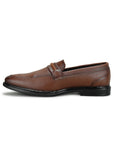 Paragon Men's Tan Formal Loafer Shoes | Cushioned Sole & Sturdy Construction