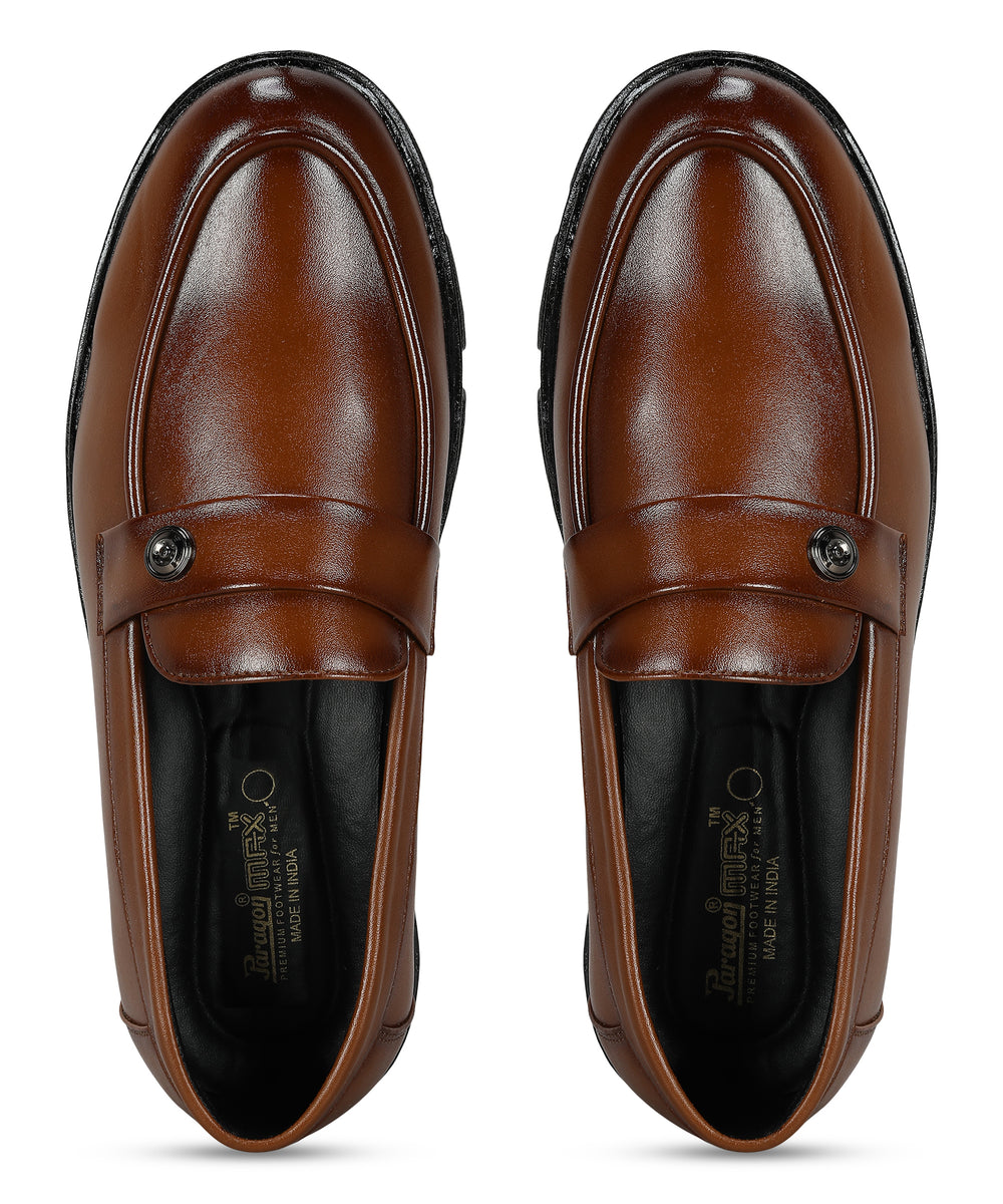 Paragon Men's Formal Slip On Style Moccasin| Durable, Sturdy Outdoor Wear