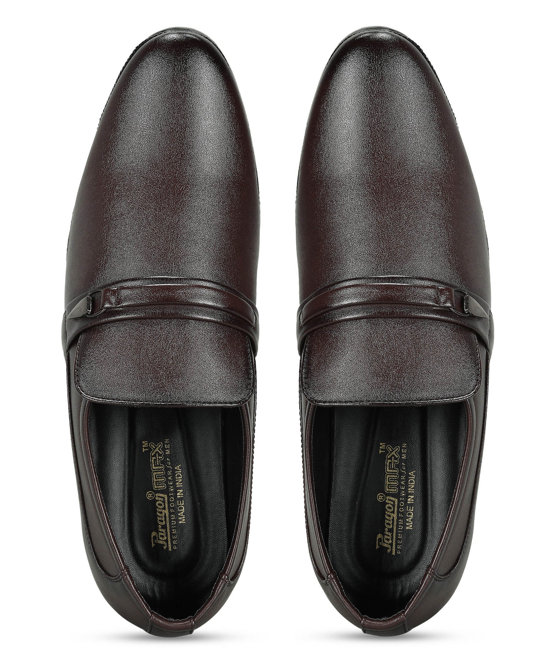 Paragon Men&#39;s Brown Formal Loafer Shoes | Cushioned Sole &amp; Sturdy Construction