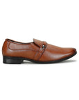 Paragon Men's Tan Formal Loafer Shoes | Cushioned Sole & Sturdy Construction
