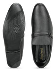 Paragon Men's Black Formal Loafer Shoes | Cushioned Sole & Sturdy Construction