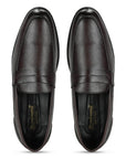 Paragon Men's Slip On Brown Formal Shoes | Durable, Sturdy Outdoor Wear