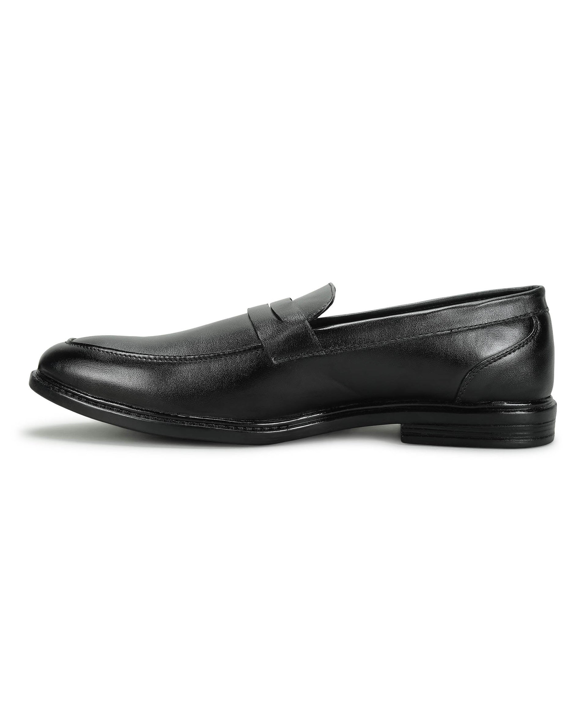 Paragon Men&#39;s Slip On Black Formal Shoes | Durable, Sturdy Outdoor Wear