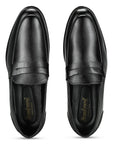 Paragon Men's Slip On Black Formal Shoes | Durable, Sturdy Outdoor Wear