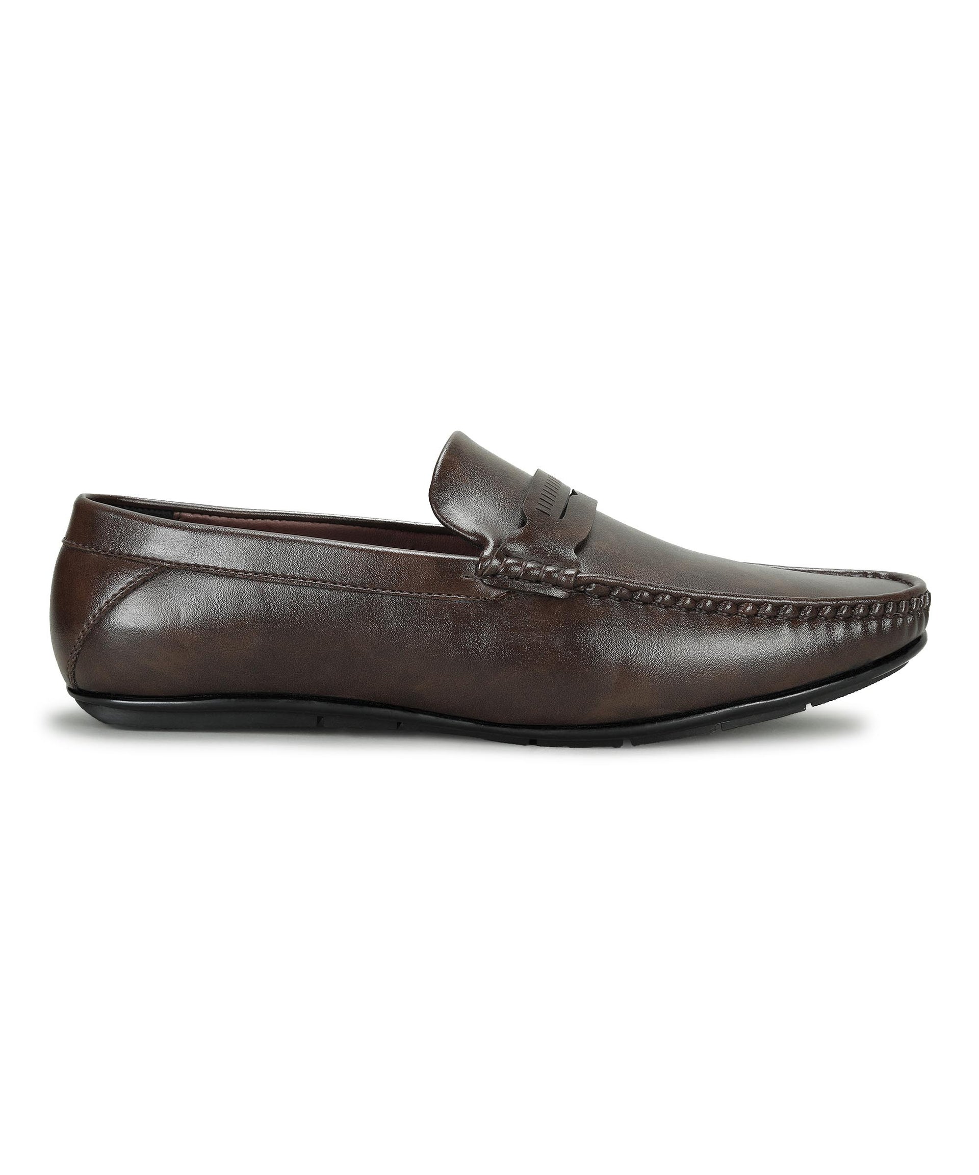 Paragon Men&#39;s Brown Formal Loafer Shoes | Cushioned Sole &amp; Sturdy Construction