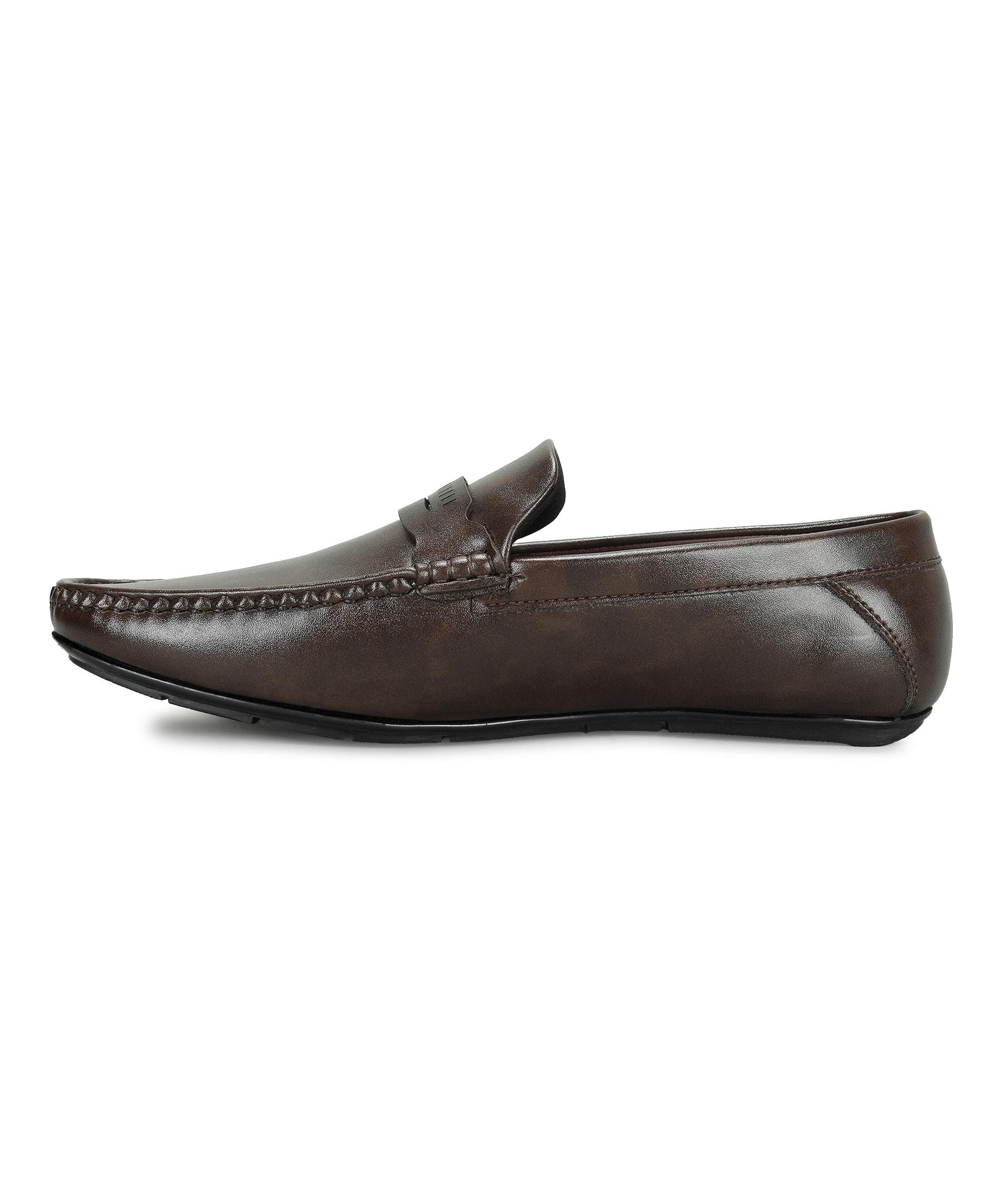 Paragon Men&#39;s Brown Formal Loafer Shoes | Cushioned Sole &amp; Sturdy Construction