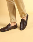 Paragon Men's Brown Formal Loafer Shoes | Cushioned Sole & Sturdy Construction