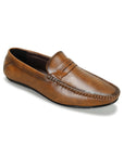 Paragon Men's Tan Formal Loafer Shoes | Cushioned Sole & Sturdy Construction