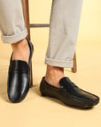 Paragon Men's Black Formal Loafer Shoes | Cushioned Sole & Sturdy Construction