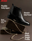 Paragon Men Chelsea Ankle Boots Comfortable Round Toe for Daily Wear